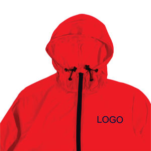 Veste coupe-vent à coque souple avec logo personnalisé, imperméable, légère, à capuche, respirante, en polyester, pour la randonnée - Product Image 2