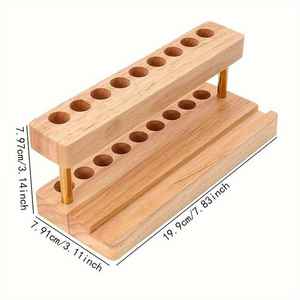 Boîte de rangement de papeterie de bureau en bois pour crayons - Product Image 6