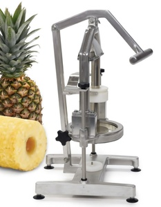 Descorazonador y rebanador de piña de acero inoxidable de alta resistencia con rodamiento integrado, pelador y descorazonador manual de frutas - Product Image 4