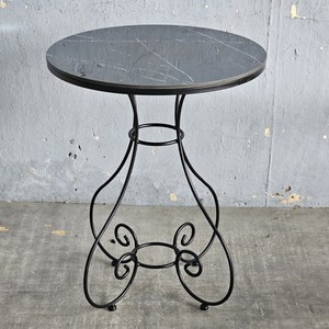 Traditional 60cm Round <b>Coffee</b> <b>Table</b> with Durable Ceramic Top and Decorative Oak <b>Legs</b> CFD68132 <b>for</b> Living Room Use - Product Image 2