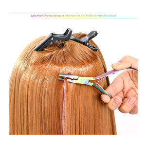 Herramientas de extensión de cabello de Color sólido de alta calidad, Alicates de abrazadera, alicates de cabello Micro links para cuentas de Micro anillos - Product Image 2
