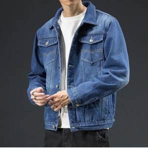 Vente en gros de vêtements de haute qualité pour hommes, veste en jean personnalisée, vestes d'hiver, veste en jean vintage délavée pour hommes - Product Image 3