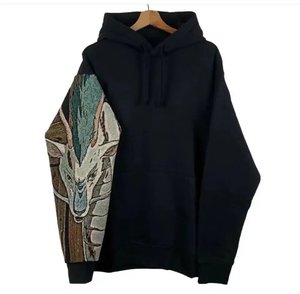 Sudadera con capucha de tapiz con impresión de logotipos personalizados o bordado de sudadera con capucha de tapiz al por mayor para hombres y mujeres - Product Image 4
