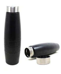 Botella de agua de color con forma de vientre de acero inoxidable de 304 grados y 500ml, diseño curvo cómodo, producto de vasos construidos - Product Image 1