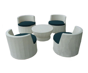 ชุดเก้าอี้นั่งเล่น zenset เบาะหวายสีขาวธรรมชาติ - Product Image 1