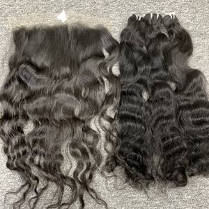 Venta caliente 100% cabello humano virgen crudo al por mayor vendedores de cabello ondulado natural camboyano vietnamita - Product Image 2