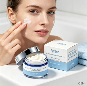 Crème de Récupération au Cuivre Bleu, Soin du Visage Raffermissant, Éclaircissant et Hydratant, Marque Privée OEM - Product Image 4
