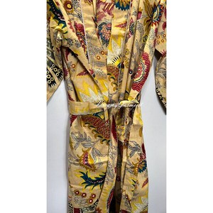 Kimono Ligero de Algodón Indio con Estampado Floral Boho, Túnica para la Playa - Product Image 4