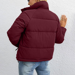 Custom Logo <b>Warm</b> Thicken Bubble Windproof <b>Warm</b> Winter Down Coat Women Puffer <b>Jacket</b> Quilted Cotton Padded - Product Image 3