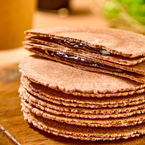 Ingrosso 160g biscotti di Wafer al gusto di cacao croccanti tondi sottili torte dolci maltate per gli spuntini dell'ora del tè alla rinfusa - Product Image 2