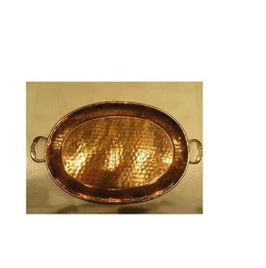 Bandeja de Servicio de Cobre Puro, Bandeja de Cobre Hecha a Mano para Uso en el Hogar, Cocina y Restaurante, Bandeja a Precios de Mayoreo - Product Image 2