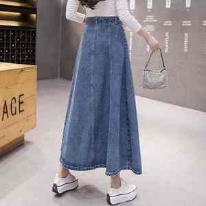 Women's High Waist A-Line Midi Jeans <b>Skirt</b> Button Closure Charm Pocket Cargo Wrap 2025 Summer Fashion <b>Y2K</b> Style for Autumn - Product Image 3