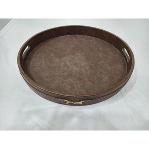 Bandeja de desayuno de aluminio fundido Bandeja moderna para servir alimentos Café y té Servir Hotel Accesorios Suministros Restaurante y fiestas - Product Image 4