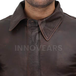 เสื้อแจ็กเก็ตหนังผู้ชายอบอุ่นแบบลำลองสำหรับฤดูหนาวระบายอากาศได้ดี - Product Image 5