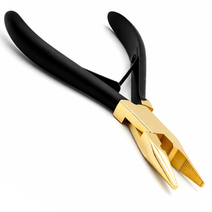 Pinzas para Extensiones de Cabello, Herramienta de Anillo Micro Nano, Herramienta de Prensado y Extracción, Agarre Antideslizante, Herramienta Profesional para Salón de Belleza - Product Image 1