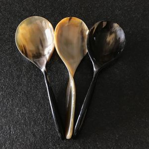 Ensemble de couverts indiens faits à la main réutilisables de 6 pièces en bois miroir avec acier écologique et élégant - Product Image 1