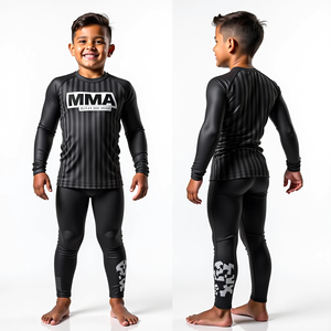 Premium Get Custom Rash Guards Équipement d'entraînement MMA durable avec caractéristiques anti-UV et respirantes Impression par sublimation de qualité supérieure - Product Image 4