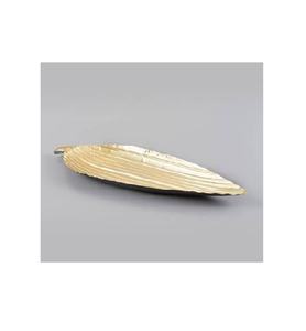 Plateau de service en métal de qualité supérieure fait à la main élégant décoratif en aluminium doré pour fruits - Product Image 1