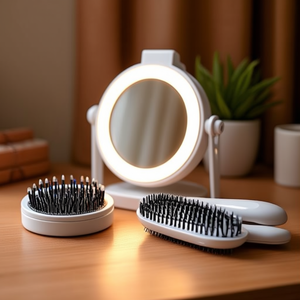 Susi Personalized Folding Brush Gadgets Promotional <b>Mirrors</b> - Product Image 3