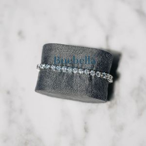 Pulsera de tenis de Plata de Ley 925 de 5mm con chapado en oro blanco, venta al por mayor, pulseras y brazaletes de moissanita para hombres, regalos - Product Image 5