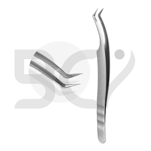 Easy to Use Non Slip Fiber Tip Eyelash Extension Grafted Tweezers, High Precision Effortless Stainless Steel Tweezers - Product Image 6