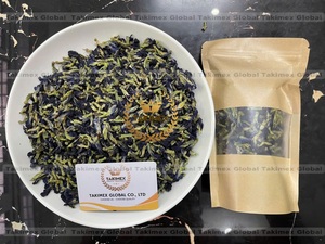 Vente en gros de thé aux fleurs bleues biologiques saines de qualité supérieure, fleurs de pois papillon séchées - Product Image 2