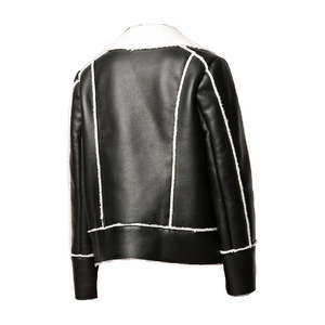 Veste en cuir élégante et tendance pour femmes, de haute qualité, confortable, décontractée, pour la rue, veste en cuir d'hiver pour femmes - Product Image 4