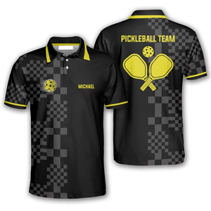 Casual Sport Fit Apparel Summer Gift Outfits Personalized 3D Black Flag Jersey <b>Pickleball</b> Tee Men's & Women's - Product Image 5