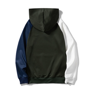 Haute qualité personnalisé hommes lourd polaire pull à capuche décontracté hiver sweats couleur bloc impression à la mode couleur impression - Product Image 3