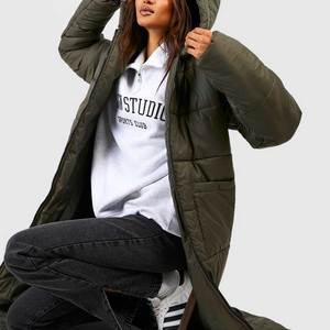 Veste matelassée surdimensionnée pour femmes, sweat à capuche matelassé respirant et ultra doux, manches longues, capuche chaude, manteaux de grande taille - Product Image 4