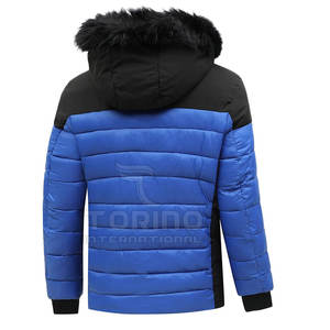 แจ็คเก็ตขนเป็ดลำลองของผู้ชายเสื้อคลุมมีฮู้ดใส่สบายสำหรับฤดูหนาว - Product Image 2