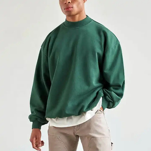 เสื้อสเวตเตอร์คอตตอนของผู้ชายเสื้อวินเทจคอปกซักได้พิมพ์โลโก้ปักลาย3D ฤดูหนาว - Product Image 1