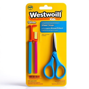 Westcott <b>Kids</b> 130mm Steel Light Blue Craft Scissors for Young Crafters & School Projects - Product Image 3