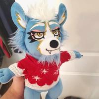 Gaopeng kustom desain pabrik peluches hewan mewah manusia serigala mainan mewah hidup seperti hidup boneka binatang mainan