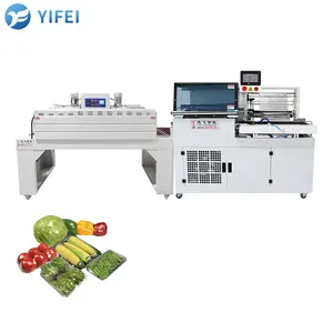 Automatic PLC Juice Box Trays Shrink Wrapping Machine Automatic Shrink Side Sealer Wrapping Machine