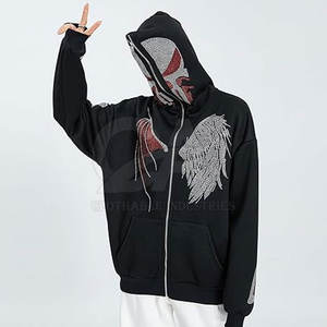 Women <b>Rhinestone</b> <b>Hoodie</b> Custom Bling <b>Hoodie</b> for Streetwear Fashion OEM ODM Factory Price Customized - Product Image 6