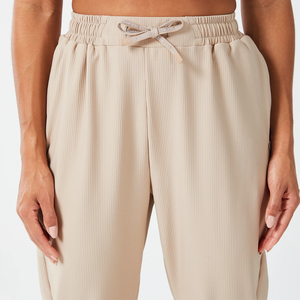 กางเกงจ็อกเกอร์ผู้หญิง Dolanto Sports รุ่นน้ำหนักเบา ผ้าฝ้าย 100% มีเชือกผูก ป้องกันขนร่วง ยืดหยุ่นได้ กระชับรูปทรง เอวยางยืด - Product Image 4