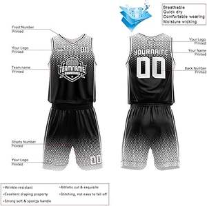 Maillot de basket-ball respirant personnalisé pour enfants hommes femmes adultes ensemble personnalisé pour costume uniforme - Product Image 5