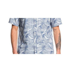 Camicia Casual Estiva da Uomo Quiksilver in Popeline di Cotone Blu Navy con Design Traspirante Mountain Ash, Manica Corta, Taglia X-Large - Product Image 3