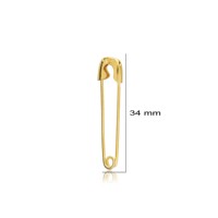 Boucle d'oreille simple pour femme, design épinglette, artisanat turc, bijoux en argent sterling 925, vente en gros