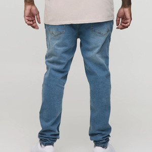 2025 New Fashion <b>Men's</b> <b>Denim</b> <b>Jogger</b> Pants Customizable Manufacturers High Stretch Distressed Jeans for Winter Washed Techniques - Product Image 2
