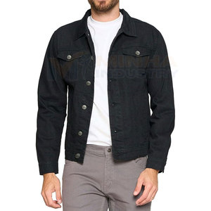 Diseña tu propio logotipo, chaqueta de mezclilla para hombre de alta calidad, nuevo estilo, chaqueta de mezclilla para hombre en grandes cantidades para venta en línea - Product Image 3