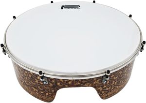 กลอง Gawharet El Fan ขนาด 16 นิ้ว รุ่น Professional Wood Bandir Bendir Dof Daf พร้อมหนังกลอง Power Beat รุ่น DOF11 - Product Image 2