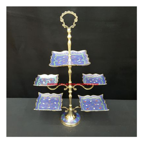 Vajilla Latón Oro en relieve Lujo y nueva tendencia Latón macizo Soporte de exhibición de chocolate para decoración del hogar - Product Image 4