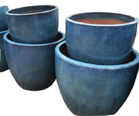 [Ruby Linh]-Grosir Pot Taman Bonsai Pot Keramik Besar Mengkilap Luar Pot Bunga untuk Pohon
