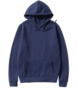 Logo brodé de luxe sweat à capuche en coton ample et confortable épaule tombante 100% coton surdimensionné blanc Streetwear sweat à capuche personnalisé pour hommes - Product Image 1