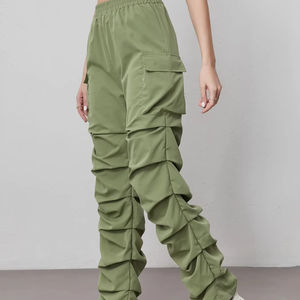 100% Cotton Wholesale Woman Trousers Top Quality Lightweight Cargo Pants Women Custom Design Breathable Cargo Jogger - Product Image 4