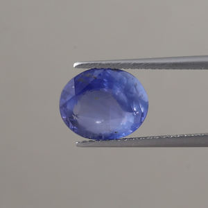 Zafiro Azul Creado en Laboratorio al por Mayor |   Corte Ovalado de 11x9.5mm |   Joyería Fina de 4.92 Quilates, Pulida, Certificada por IGI, 6mm de Altura - Product Image 1