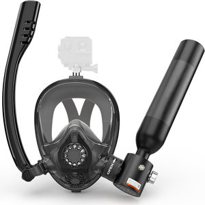 Mini-bouteille de plongée 0,5L 0,67 kg en aluminium, cylindre de plongée portable, bouteille d'air DIN G5 8 valve - Product Image 3