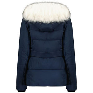 <b>Thermal</b> Waterproof Breathable Women's Winter Long Parka Coat Fur Trim Hood Customizable Zipper Logo OEM - Product Image 6